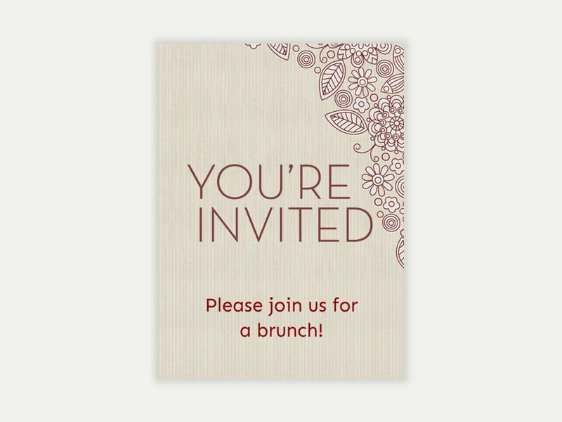 Canopy Invitation free template design