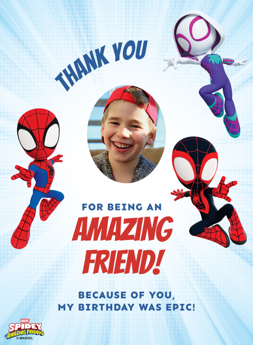 Marvel's Spidey and His Amazing Friends: Spidey Friends (Photo) - thankyou_cards - Card