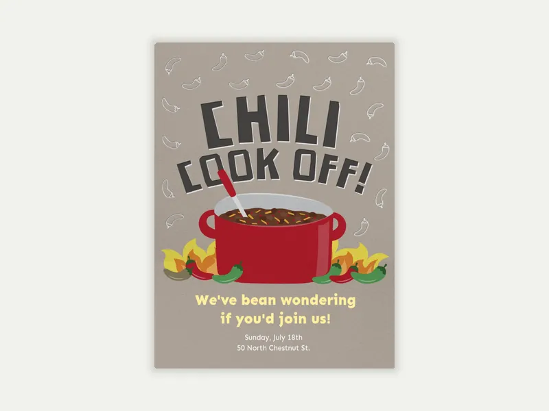 Chili Cook-Off - featured - Invitation