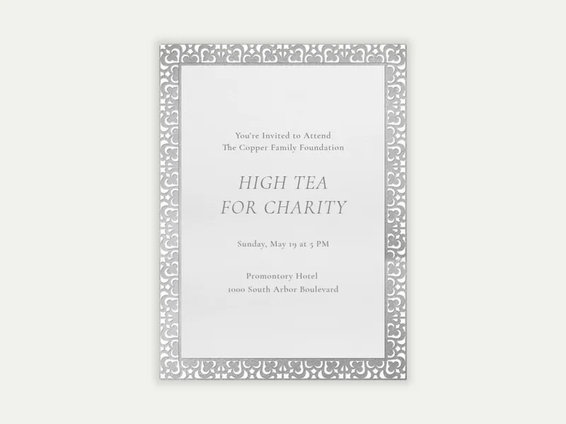 Argent Gate Invitation free template design