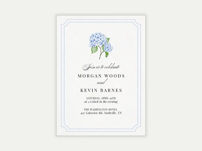 Delicate Blooms - vow_renewal - Invitation