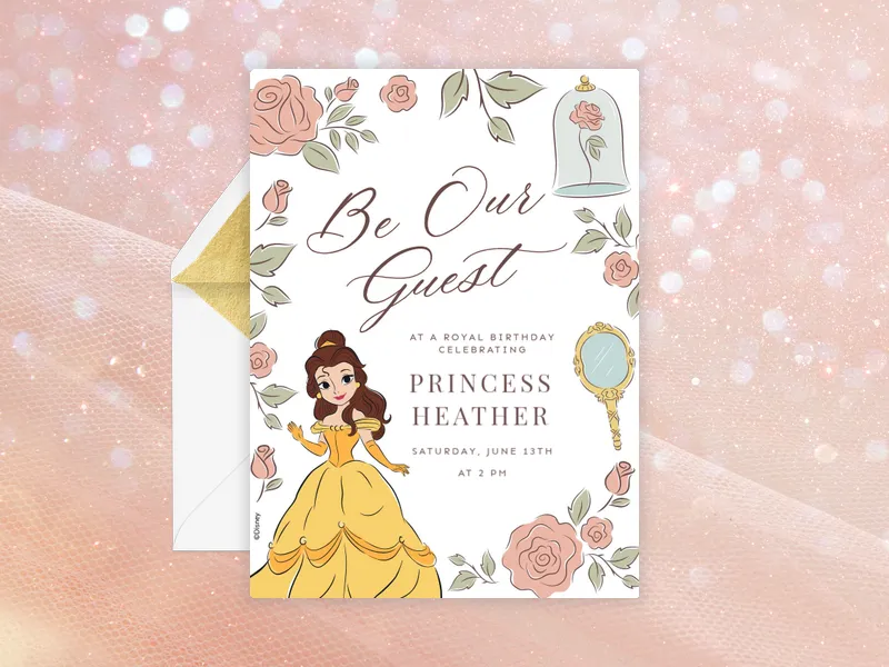 Disney’s Beauty and the Beast: A Royal Guest - featured - Invitation