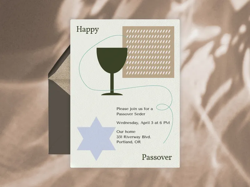 Abstract Passover - passover - Invitation