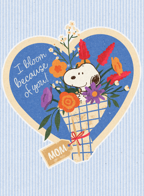 PEANUTS®: Heart Bouquet - all_holiday_cards - Card
