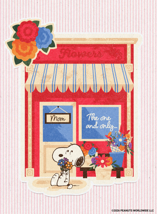PEANUTS®: Flower Shop - all_holiday_cards - Card