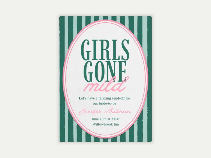 Luxe Stripes - get_togethers - Invitation