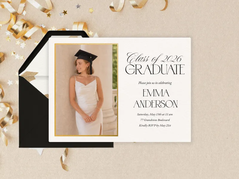 Simply Gilded (Photo) - valentines_day - Invitation
