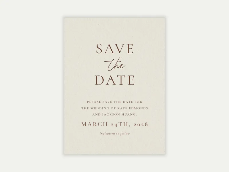 Classic Commitment - Save the Date - business_save_the_date - Invitation