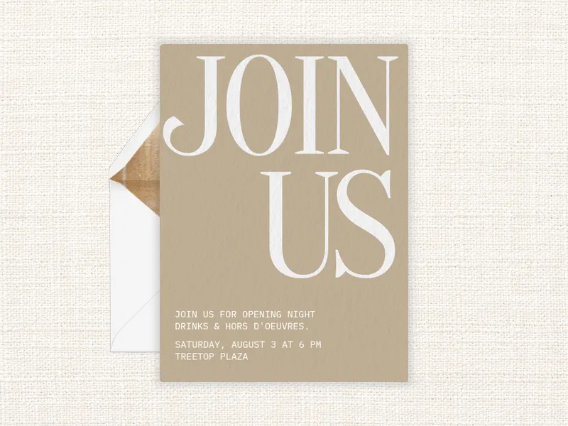 Classic Serif - social_events - Invitation