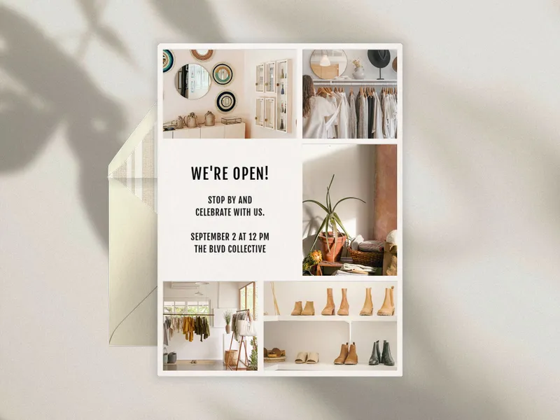 Clean Collage (Photo) - design_your_own - Invitation
