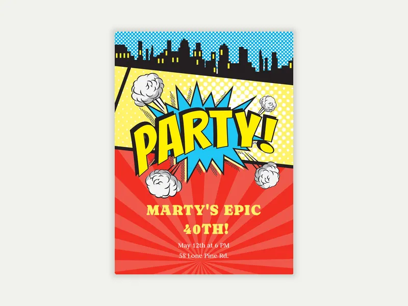 Comic Party - featured - Invitation