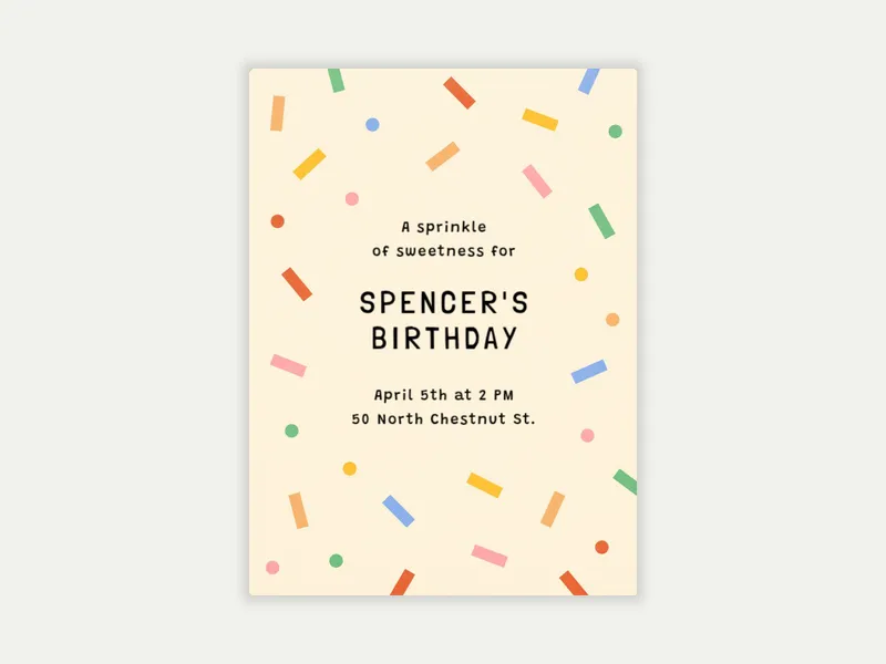 Confetti Palooza - 2nd_birthday - Invitation