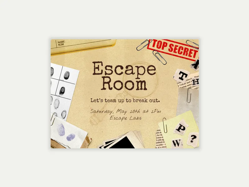 Confidential Case - dinner_party - Invitation