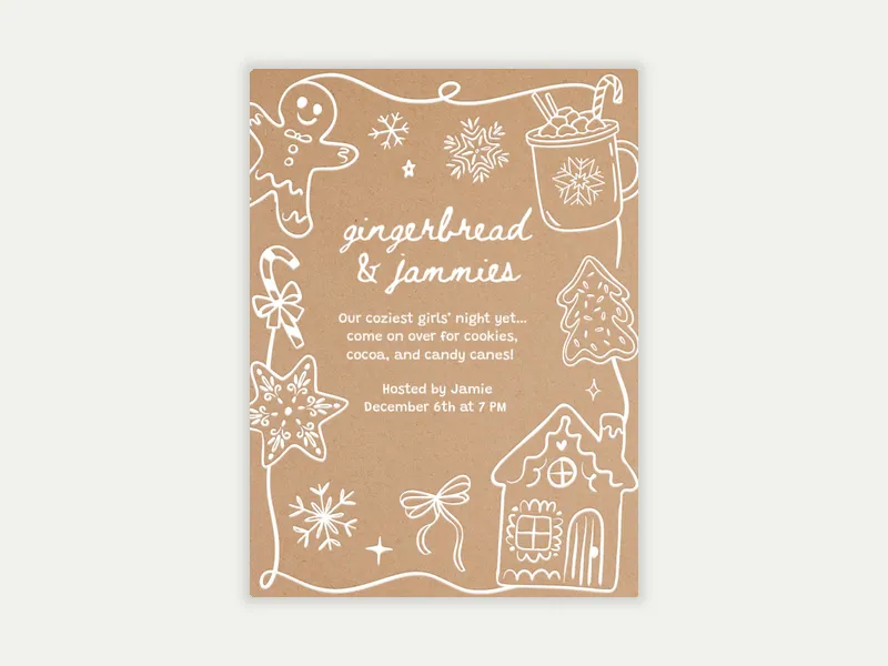 Cozy Cocoa Invitation free template design