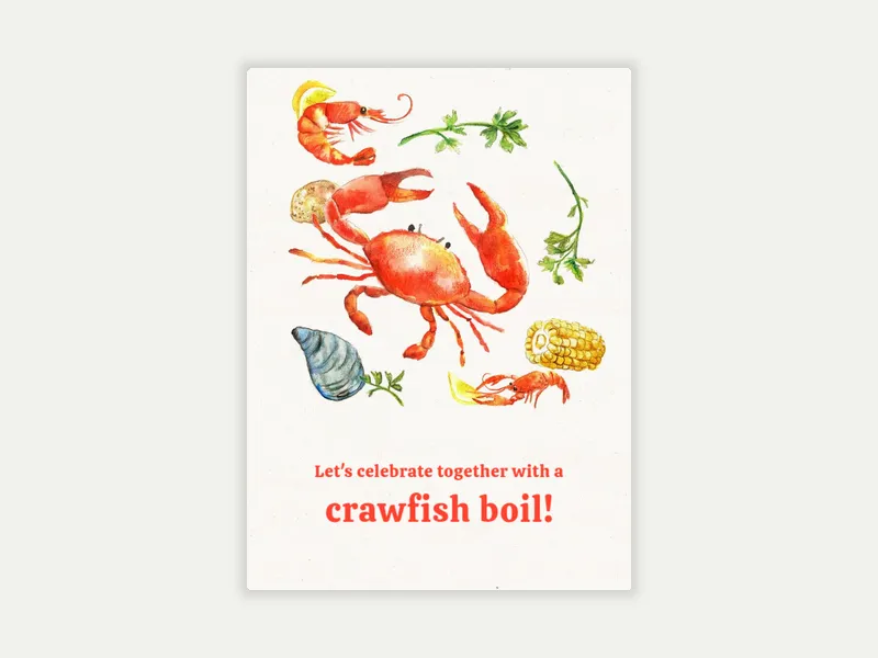 Crawfish Boil - featured - Invitation
