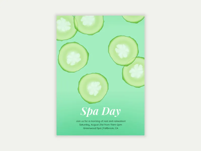 Cucumber Splash - featured - Invitation