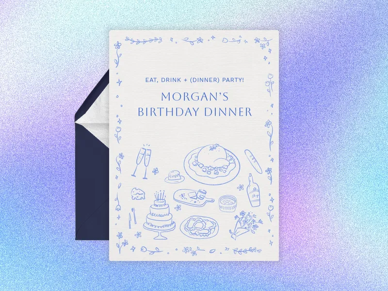 Dainty Delicacies Invitation premium template design