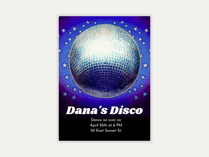 Discotheque - featured - Invitation