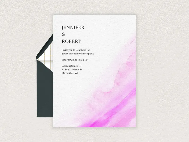 Delicate Ombré Invitation premium template design