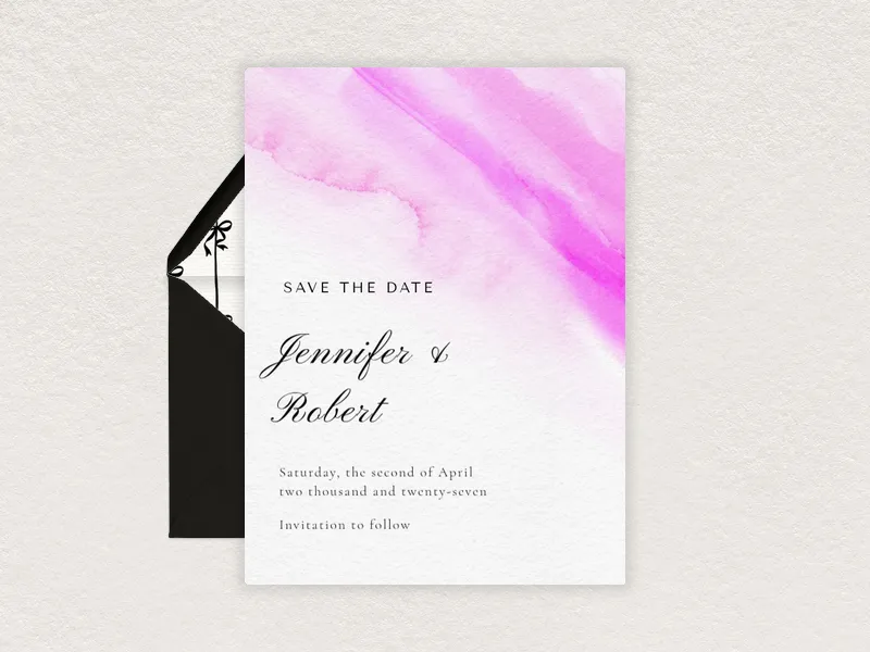 Delicate Ombré - Save the Date premium template design