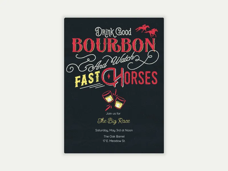 Drink Good Bourbon - featured - Invitation