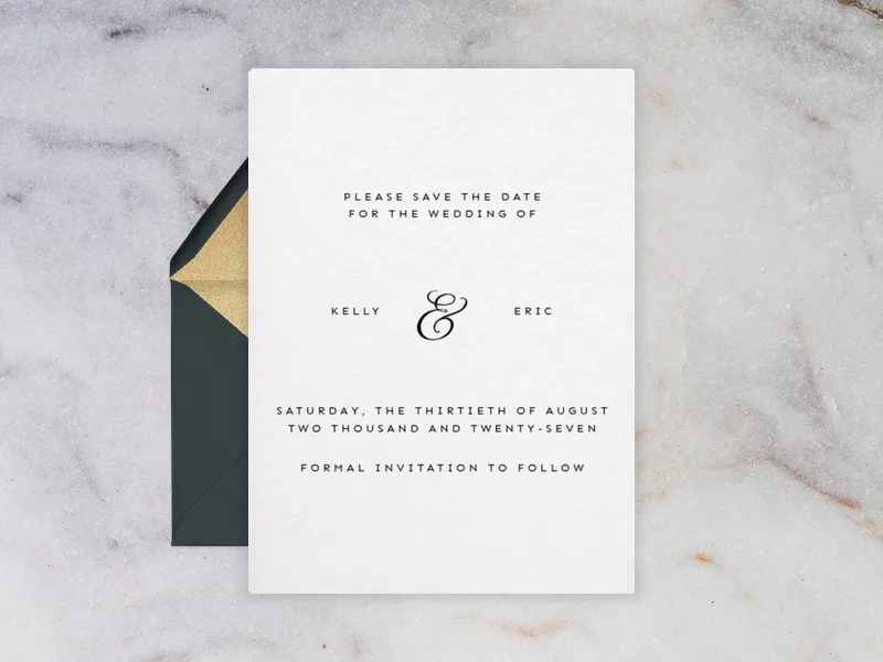 Elegant & Enchanted - Save the Date premium template design