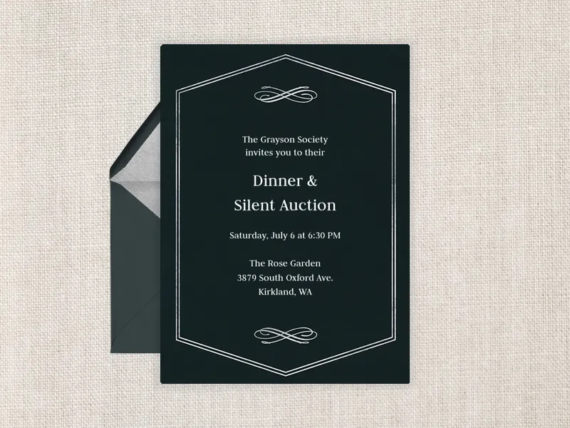 Elegant Frame Invitation premium template design
