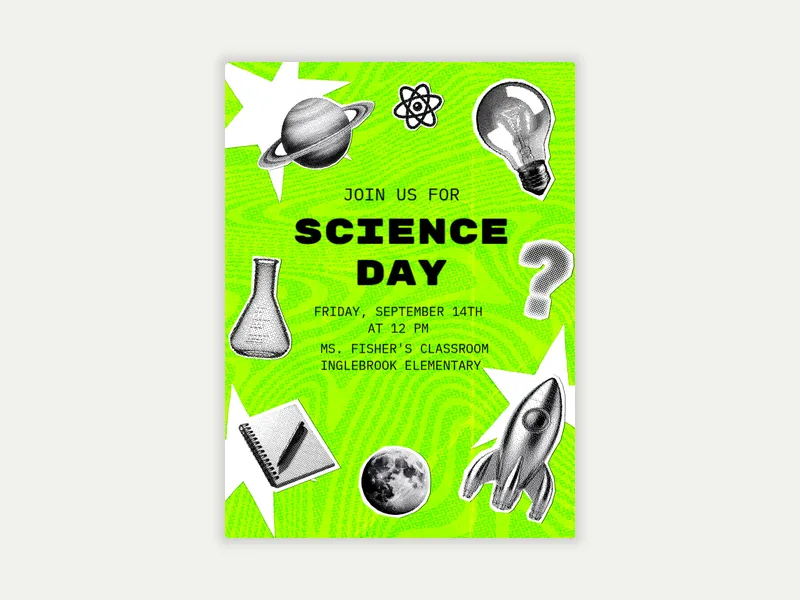 Escape Puzzle Alchemist Invitation free template design