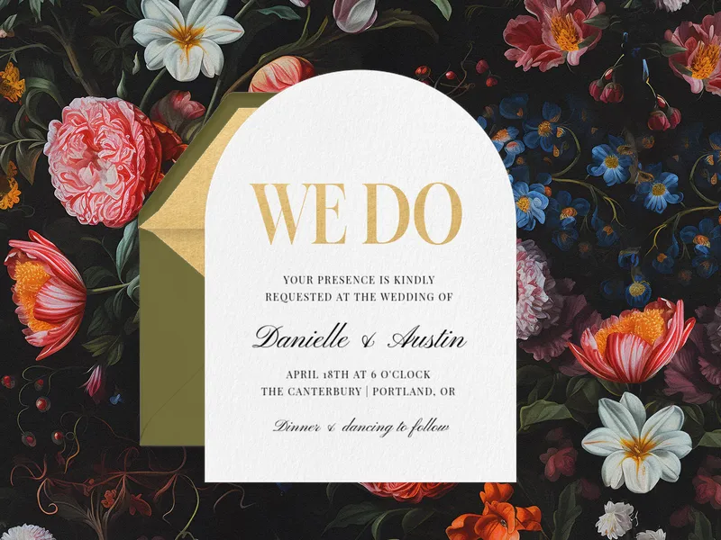 Eternal Arch Invitation premium template design