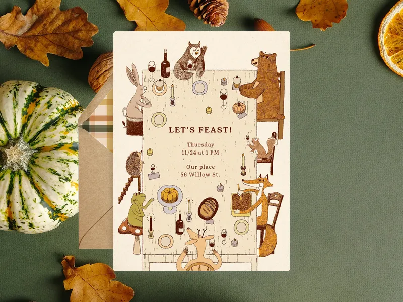 Everyone's Family - fall - Invitation