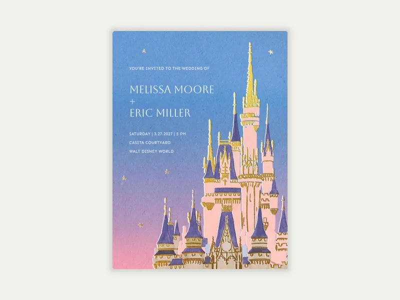 Fairytale Dream Come True Wedding - featured - Invitation