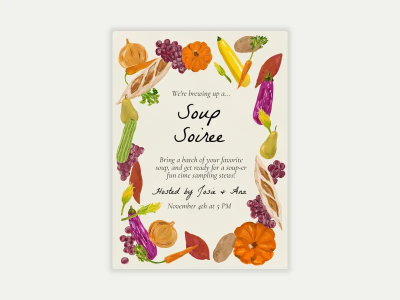 Farm to Table - fall - Invitation