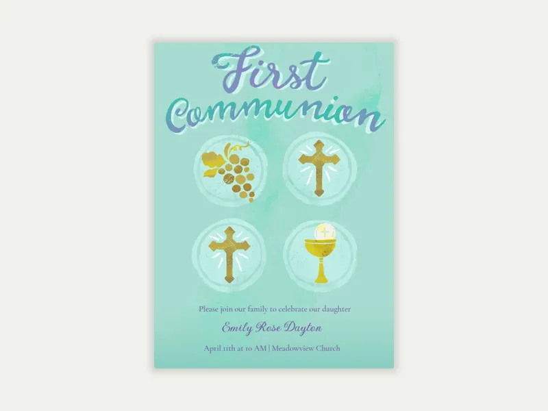 First Communion - first_communion - Invitation