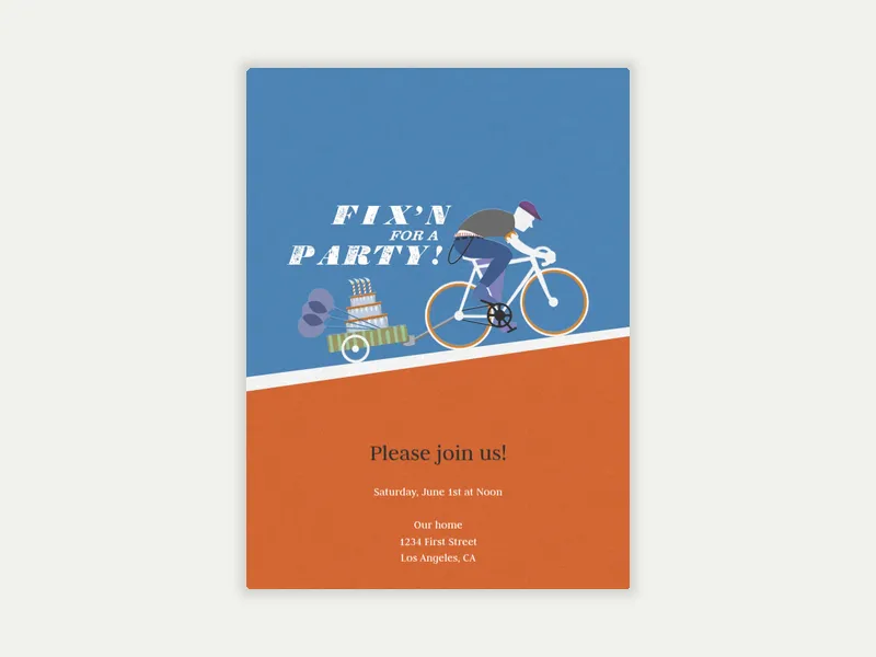 Fixie Party - sports_leagues - Invitation