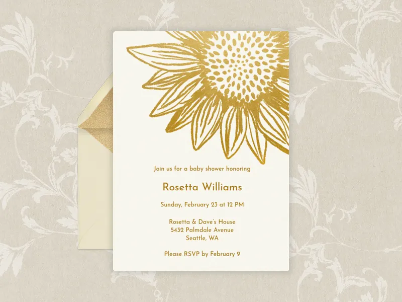 Flower Shower - baby_shower - Invitation