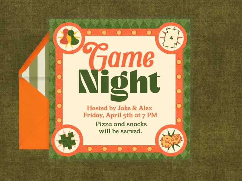 Four Corners - bunco_party - Invitation