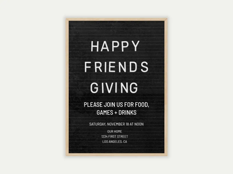 Friendsgiving Dinner - featured - Invitation