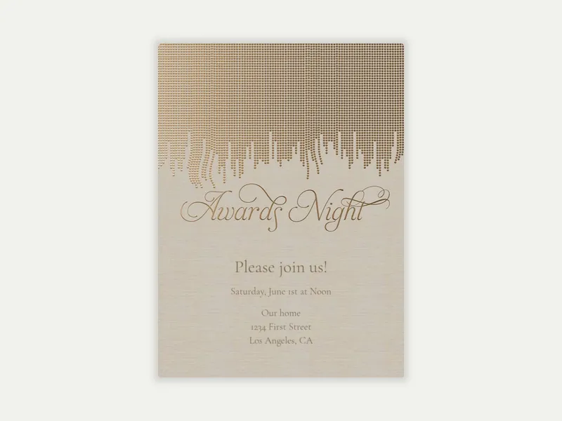 Fringe Invitation free template design