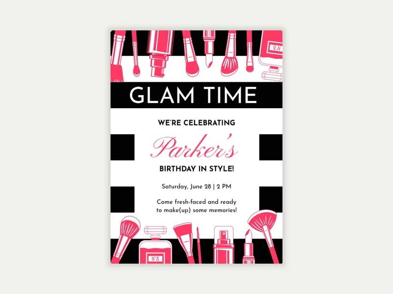 Getting Glam - featured - Invitation