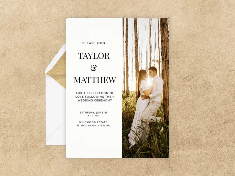 Getting Married Reception (Photo) - wedding - Invitation