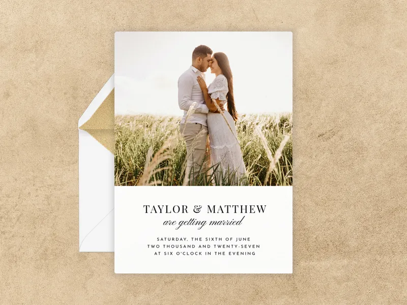 Getting Married Wedding (Photo) - featured - Invitation