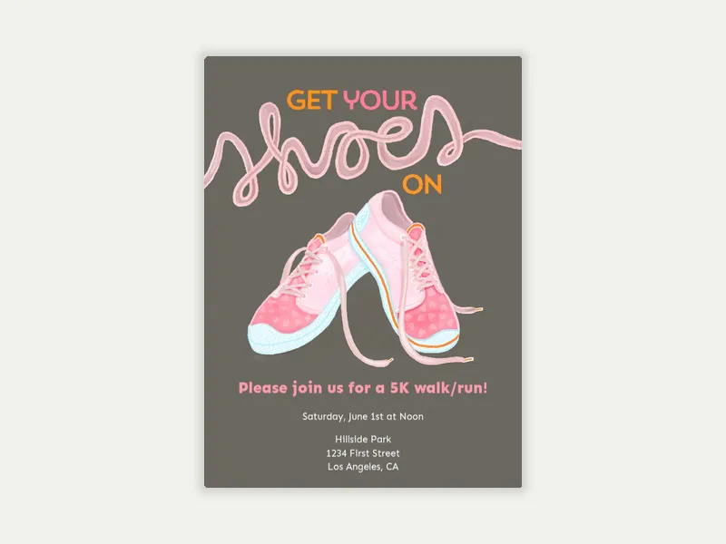 Get Your Shoes On - activism - Invitation