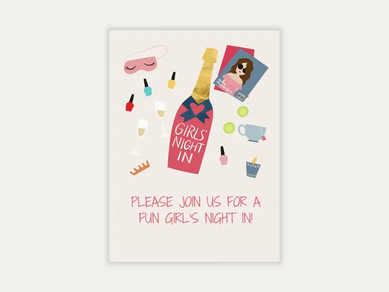 Girls' Night In - featured - Invitation