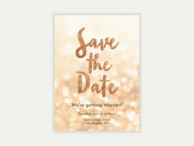 Glitter Gathering - Save the Date - business_save_the_date - Invitation
