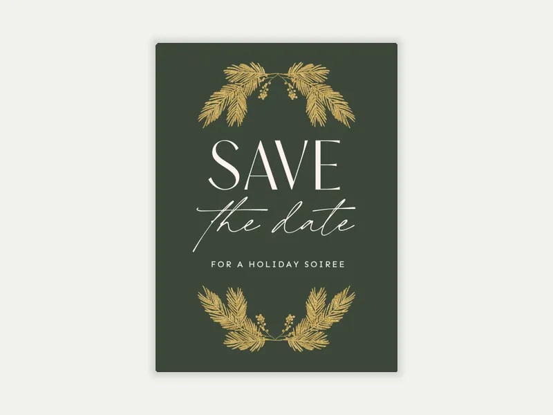 Golden Foliage - Save the Date - holiday_save_the_date - Invitation