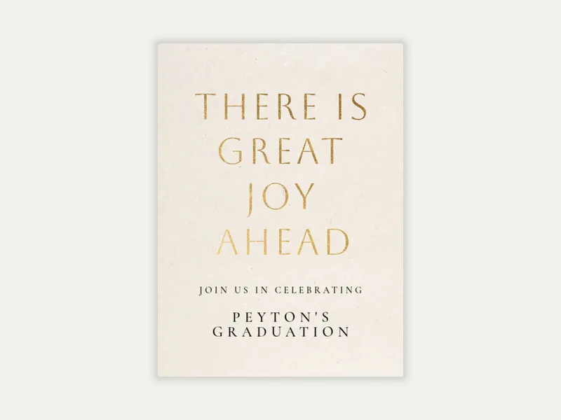 Golden & Joyful Invitation free template design