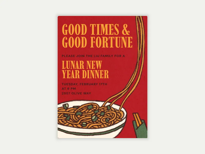 Good Fortune - featured - Invitation