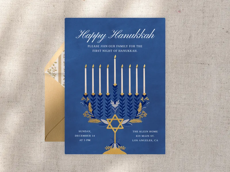 Grand Candles Invitation premium template design