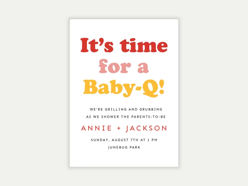 Grill & Chill - baby_q - Invitation