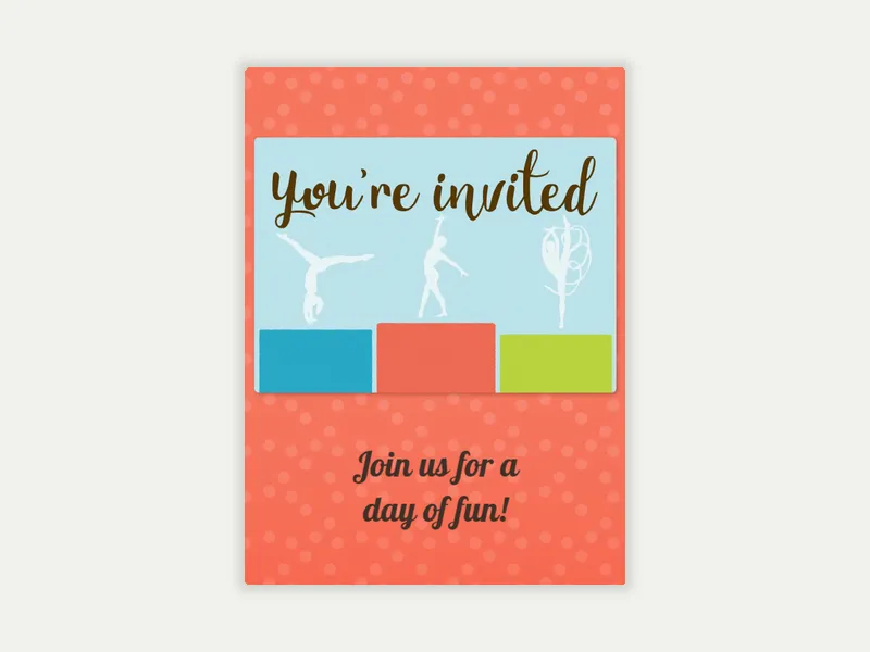 Gymnasts - sports_leagues - Invitation